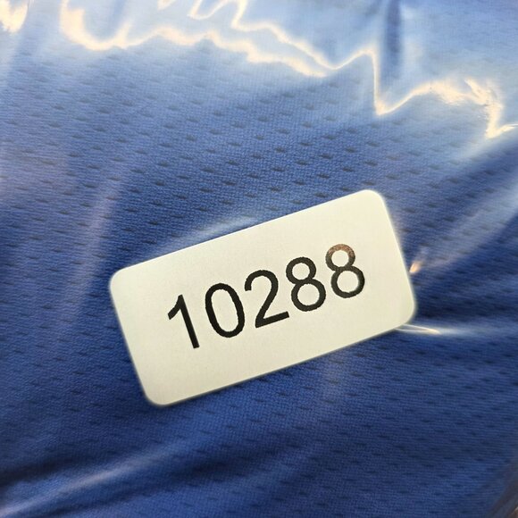 Mens Champion Blue Track Mesh Jacket Full Zip 100% Polyester Mock Neck Size S - Picture 9 of 9